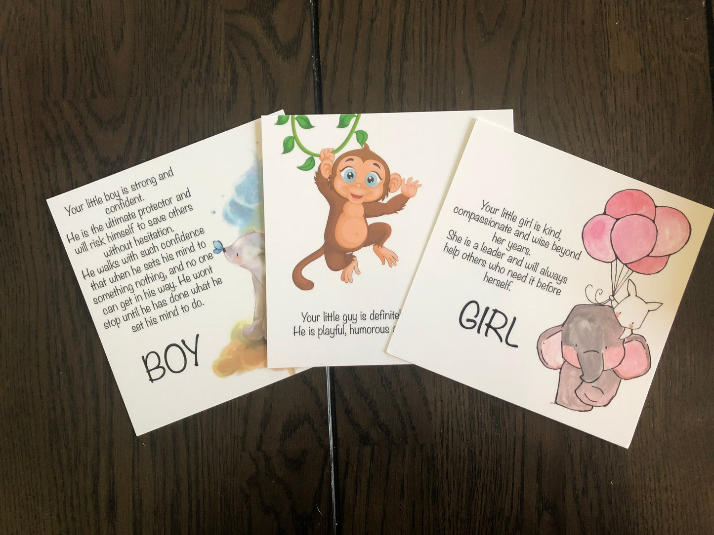 Boy or girl? Heart and Angel card