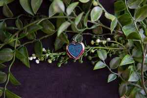 DNA love heart pendant