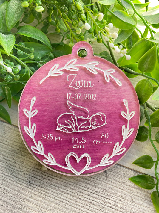 Christmas ornament- Backed