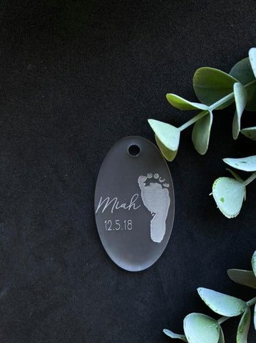 Custom footprint keychain