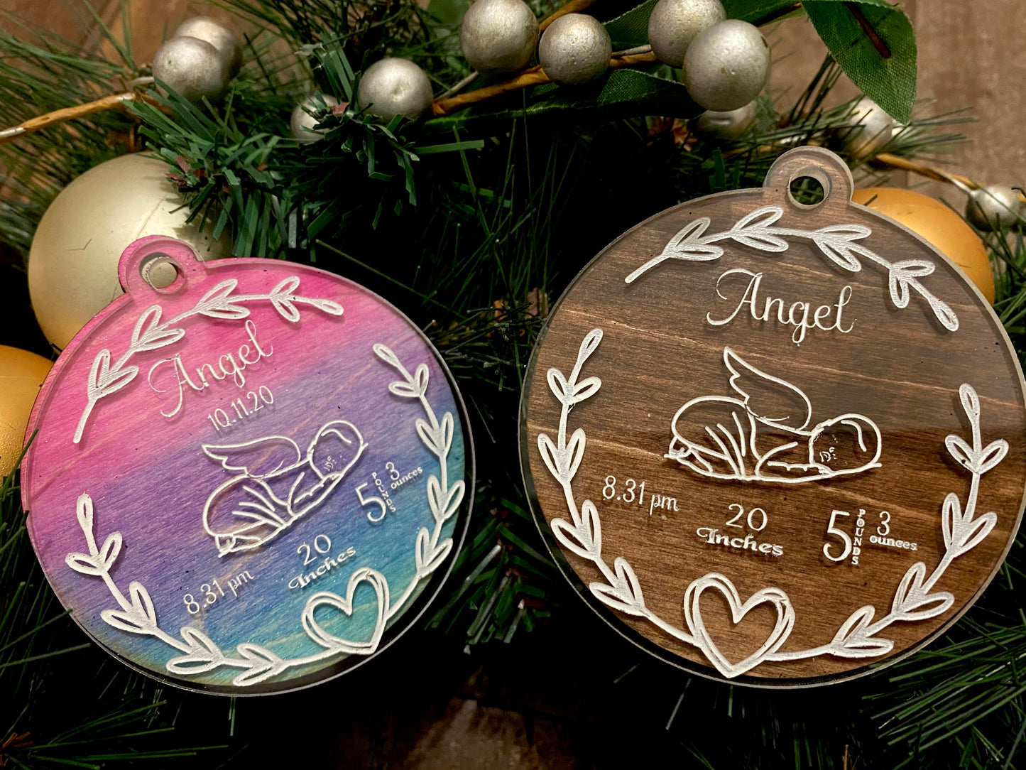 Christmas ornament- Backed
