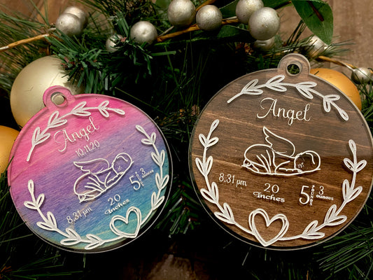 Christmas ornament- Backed