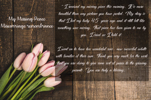 Miscarriage Remembrance GIFT CARD